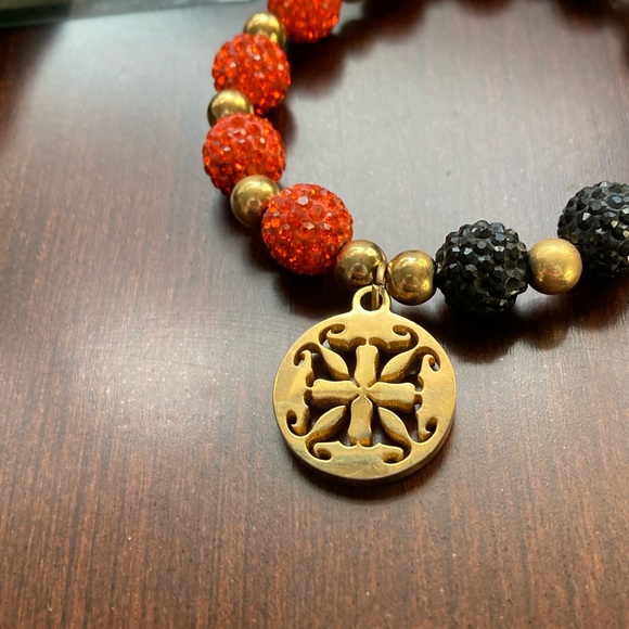 EUC orange & black Rustic Cuff bracelet w/ RC dust bag - Picture 4 of 7